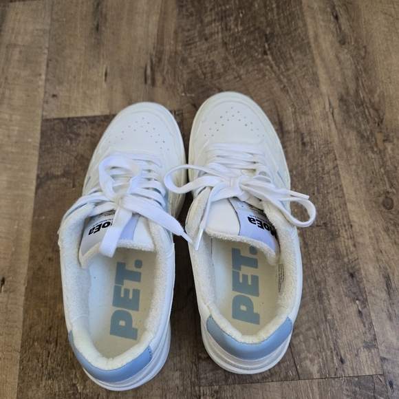 Moea Womens Size 37 White and Blue Sneakers, Excellent Condition - Picture 5 of 15